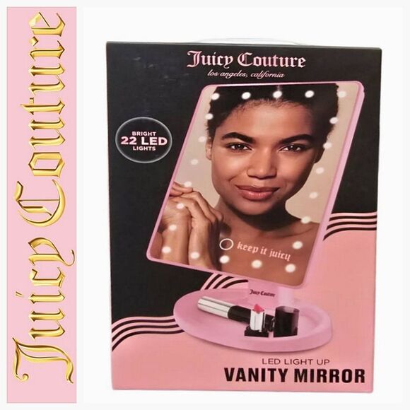 Juicy Couture Home Keep It Juicy LED Light Up Mirror - Picture 1 of 9